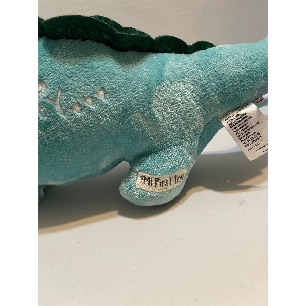 Mi Arcus Snappy Crocodile Plush Kids One Size Teal Excellent Soft Stuffed Toy - Picture 3 of 10